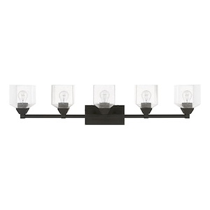 Aragon - 5 Light Bath Vanity In Architectural Style-9.5 Inches Tall and 42 Inches Wide - 1219575