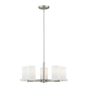Astoria - 5 Light Chandelier in Contemporary Style - 25 Inches wide by 13 Inches high