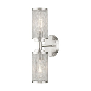 Industro - 2 Light Wall Sconce in Contemporary Style - 5.13 Inches wide by 17 Inches high