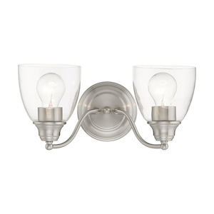 Montgomery - 2 Light Bath Vanity In Transitional Style-7 Inches Tall and 13.5 Inches Wide - 1012192
