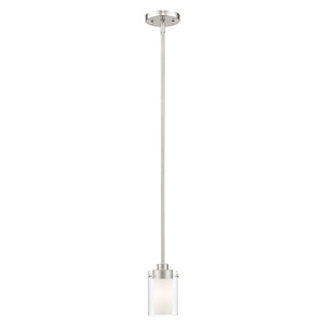 Manhattan - 1 Light Mini Pendant in Contemporary Style - 5 Inches wide by 8 Inches high - 414873