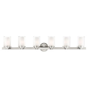 Manhattan - 6 Light Bath Vanity in Contemporary Style - 47.5 Inches wide by 8.75 Inches high - 443800