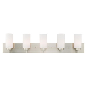West Lake - 5 Light Bath Vanity in New Traditional Style - 35 Inches wide by 8 Inches high - 443795