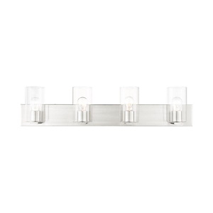 Zurich - 4 Light Bath Vanity in Contemporary Style - 35.5 Inches wide by 7.75 Inches high