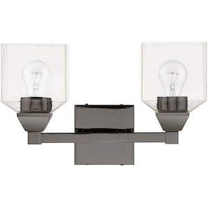 Aragon - 2 Light Bath Vanity In Architectural Style-9.5 Inches Tall and 15 Inches Wide