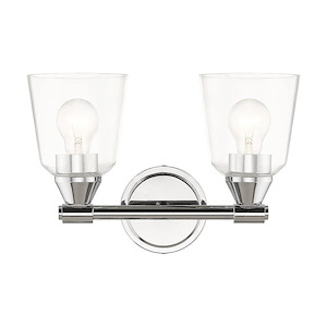 Catania - 2 Light Bath Vanity In Modern Style-9.25 Inches Tall and 14 Inches Wide