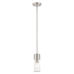 Quincy - 1 Light Mini Pendant In Contemporary Style-18.5 Inches Tall and 4.75 Inches Wide