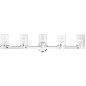 Munich - 5 Light Bath Vanity In Contemporary Style-8.5 Inches Tall and 42 Inches Wide
