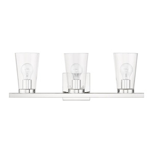 Cityview - 3 Light Bath Vanity In Contemporary Style-8 Inches Tall and 22.5 Inches Wide - 1219822
