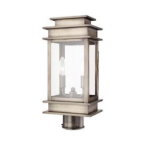 Princeton - 2 Light Outdoor Post Top Lantern in Traditional Style - 5.5 Inches wide by 16.75 Inches high - 414855