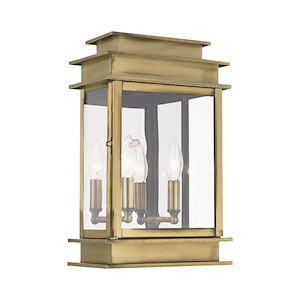 Princeton - 2 Light Outdoor Wall Lantern in Traditional Style - 9.5 Inches wide by 15.25 Inches high