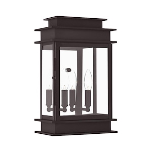 Princeton - 2 Light Outdoor Wall Lantern in Traditional Style - 9.5 Inches wide by 15.25 Inches high