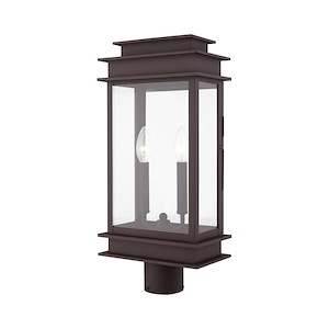 Princeton - 2 Light Outdoor Post Top Lantern in Traditional Style - 5.5 Inches wide by 20.5 Inches high - 414852