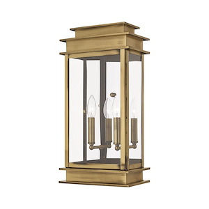 Princeton - 2 Light Outdoor Wall Lantern in Traditional Style - 9.5 Inches wide by 19 Inches high