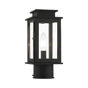 Princeton - 1 Light Outdoor Mini Post Top Lantern In Classic Style-10.5 Inches Tall and 4.75 Inches Wide