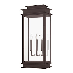 Princeton - 3 Light Extra Large Outdoor Wall Lantern In Classic Style-28.5 Inches Tall and 12.5 Inches Wide