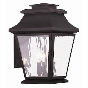 Hathaway - 3 Light Outdoor Wall Lantern in Coastal Style - 10 Inches wide by 15 Inches high