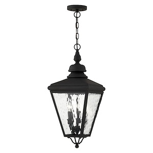 Cambridge - 3 Light Outdoor Pendant Lantern in Traditional Style - 10.63 Inches wide by 27.5 Inches high - 540039