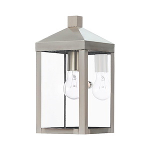 Nyack - 1 Light Outdoor Wall Lantern in Mid Century Modern Style - 6.25 Inches wide by 12.75 Inches high