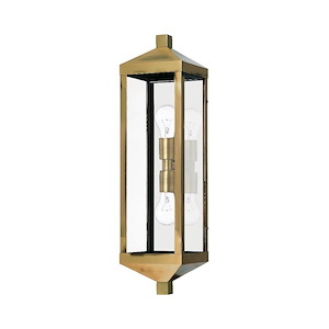Nyack - 2 Light Outdoor Wall Lantern in Mid Century Modern Style - 6.25 Inches wide by 24 Inches high - 614536
