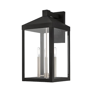 Nyack - Three Light Outdoor Wall Lantern - 10.5 Inches wide by 21.75 Inches high