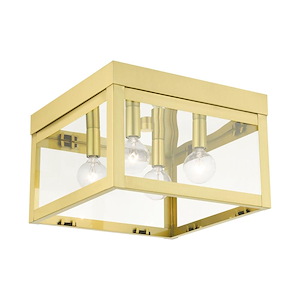 Nyack - 4 Light Flush Mount in Mid Century Modern Style - 10.5 Inches wide by 7 Inches high - 1012216