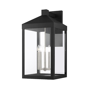 Nyack - 5 Light Outdoor Wall Lantern in Mid Century Modern Style - 14 Inches wide by 29.25 Inches high