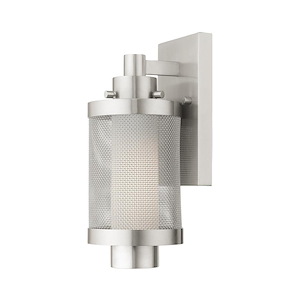 Nottingham - 1 Light Outdoor Wall Lantern in Contemporary Style - 5 Inches wide by 12 Inches high