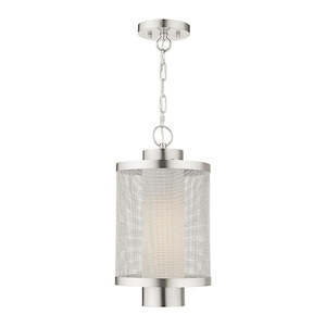 Nottingham - 1 Light Outdoor Pendant Lantern in Contemporary Style - 9 Inches wide by 16.88 Inches high
