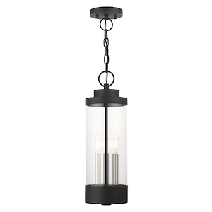Hillcrest - 3 Light Outdoor Pendant Lantern in Coastal Style - 6.5 Inches wide by 20.25 Inches high