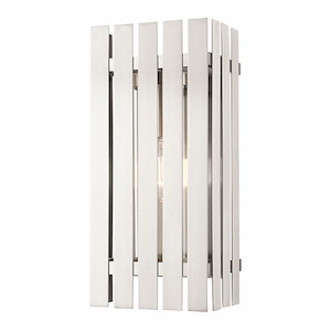 Greenwich - 1 Light Outdoor Wall Lantern in Industrial Style - 8 Inches wide by 17 Inches high - 939591
