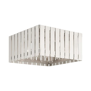 Greenwich - 4 Light Outdoor Flush Mount in Industrial Style - 13 Inches wide by 6.75 Inches high