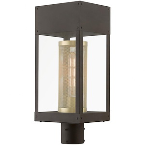 Franklin - 1 Light Outdoor Post Top Lantern In Nautical Style-19 Inches Tall and 7 Inches Wide - 1219613