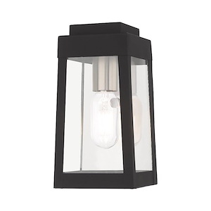 Oslo - 1 Light Outdoor Wall Lantern in Mid Century Modern Style - 5 Inches wide by 9.5 Inches high