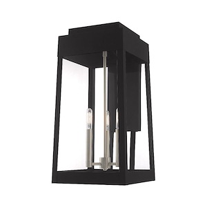 Oslo - 3 Light Outdoor Wall Lantern in Mid Century Modern Style - 10.5 Inches wide by 20 Inches high - 831841