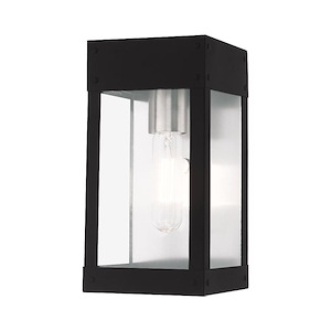 Barrett - 1 Light Outdoor Wall Lantern In Transitional Style-9.75 Inches Tall and 5 Inches Wide