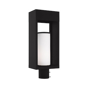 Bleecker - 1 Light Outdoor Post Top Lantern in Contemporary Style - 5.13 Inches wide by 20 Inches high - 831740