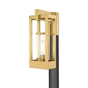 Delancey - 1 Light Outdoor Post Top Lantern in Contemporary Style - 6.25 Inches wide by 15.13 Inches high