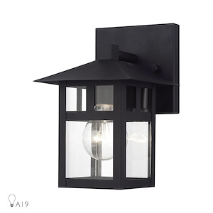 Crestlake - 1 Light Small Outdoor Wall Lantern-8.5 Inches Tall and 5.5 Inches Wide - 1337517