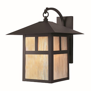 Montclair Mission - 1 Light Outdoor Wall Lantern in Craftsman Style - 13 Inches wide by 17 Inches high