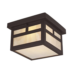 Montclair Mission - 1 Light Outdoor Flush Mount in Craftsman Style - 8 Inches wide by 5.5 Inches high - 415011