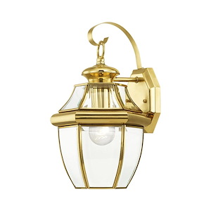 Monterey - 1 Light Outdoor Wall Lantern in Traditional Style - 8.5 Inches wide by 13 Inches high - 189737