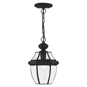 Monterey - 1 Light Outdoor Pendant Lantern in Traditional Style - 8.5 Inches wide by 12.75 Inches high - 1029688