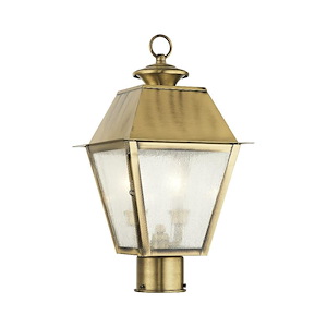 Mansfield - 2 Light Outdoor Post Top Lantern in Coastal Style - 9 Inches wide by 16.5 Inches high - 540033