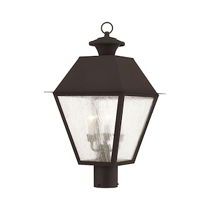 Mansfield - 3 Light Outdoor Post Top Lantern in Coastal Style - 12 Inches wide by 20 Inches high