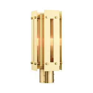 Utrecht - 1 Light Outdoor Post Top Lantern in Contemporary Style - 6.63 Inches wide by 16 Inches high