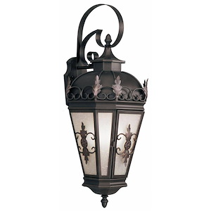 Berkshire - 3 Light Outdoor Wall Lantern in French Country Style - 11.5 Inches wide by 32 Inches high