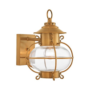 Harbor - 1 Light Outdoor Wall Lantern in Coastal Style - 8 Inches wide by 11.25 Inches high - 189728