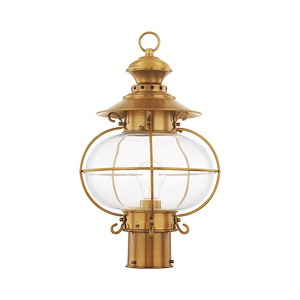 Harbor - 1 Light Outdoor Post Top Lantern in Coastal Style - 10.5 Inches wide by 17 Inches high