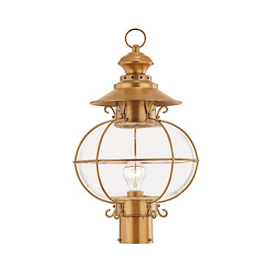 Harbor - 1 Light Outdoor Post Top Lantern in Coastal Style - 12.75 Inches wide by 20.5 Inches high